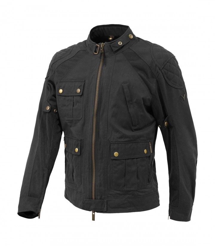 Chaqueta Moto Verano Hombre By City Teneree Venty V Negra