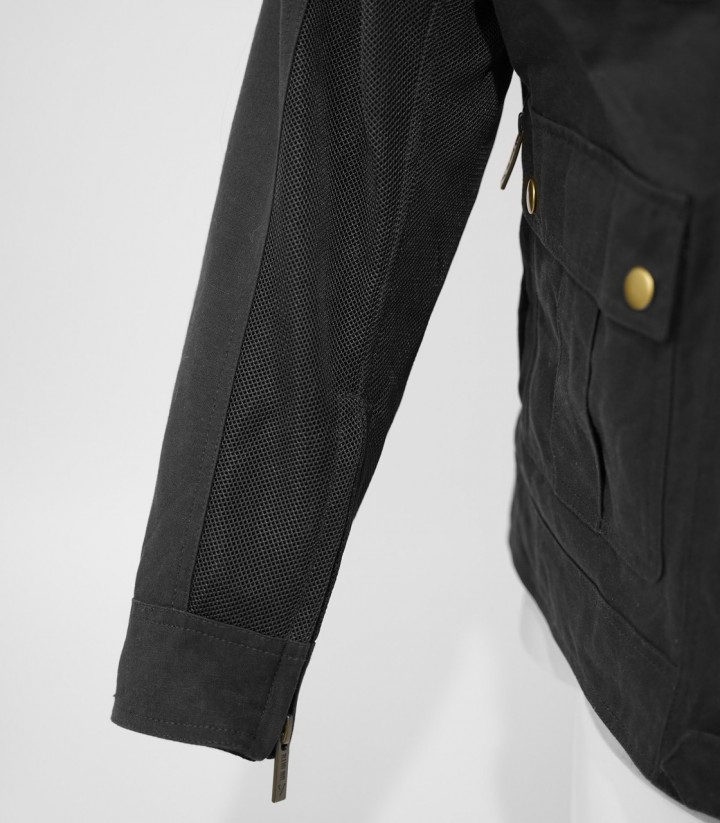 By City Teneree Venty V Men's Summer Motorcycle Jacket in Black