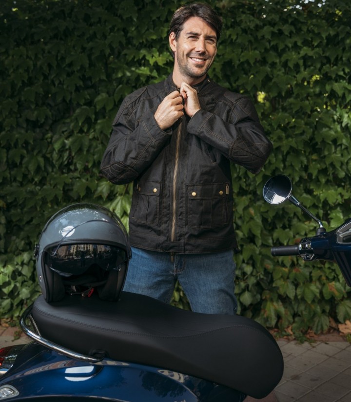 Chaqueta Moto Verano Hombre By City Teneree Venty V Negra