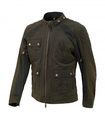 By City Teneree Venty V Men's Summer Motorcycle Jacket in Green