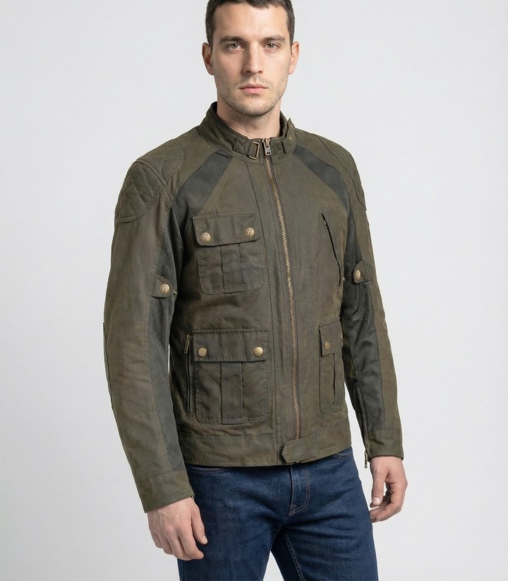 Chaqueta Moto Verano Hombre By City Teneree Venty V Verde
