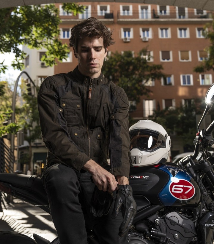 Chaqueta Moto Verano Hombre By City Teneree Venty V Verde