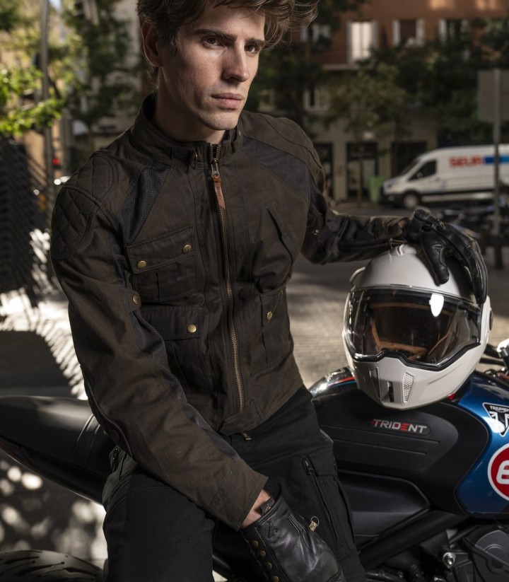 Chaqueta Moto Verano Hombre By City Teneree Venty V Verde