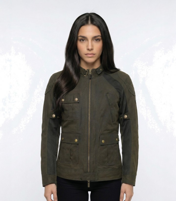 Chaqueta Moto Verano Mujer By City Teneree Venty V Verde