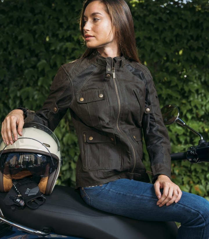 Chaqueta Moto Verano Mujer By City Teneree Venty V Verde