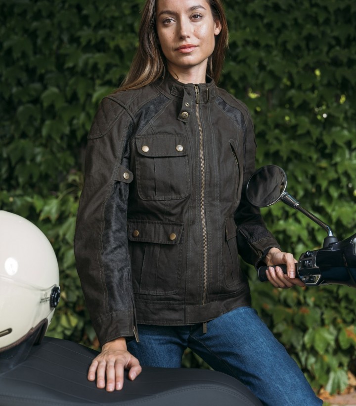 Chaqueta Moto Verano Mujer By City Teneree Venty V Verde