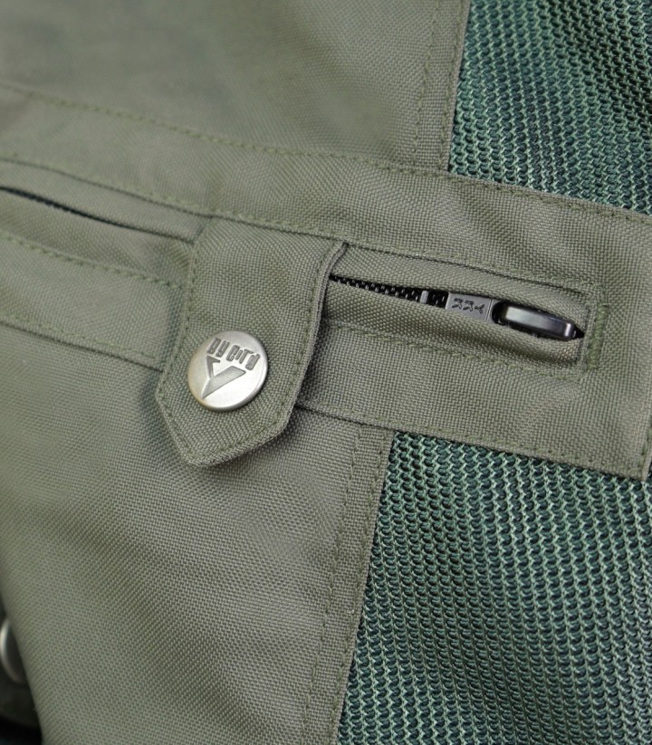 By City Summer Route Men's Summer Motorcycle Jacket in Green