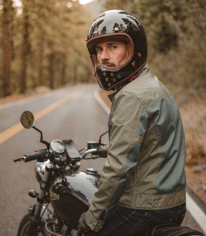 Chaqueta Moto Verano Hombre By City Summer Route Verde