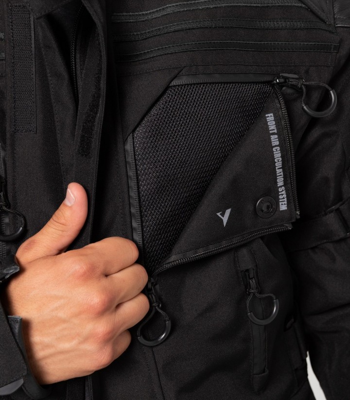 Chaqueta Moto Invierno Hombre By City Wild Negra