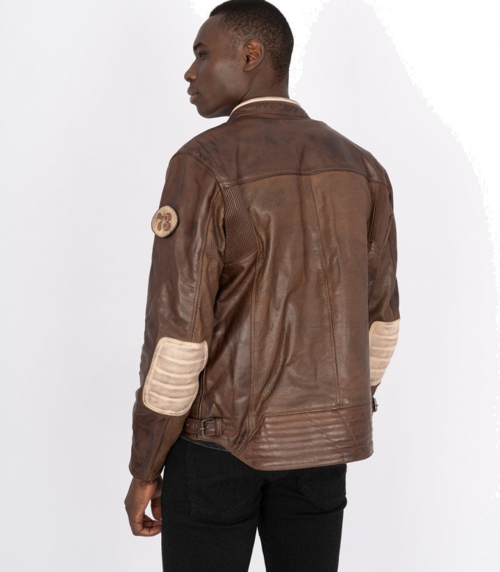 Chaqueta Moto Verano Hombre By City 70s Marrón