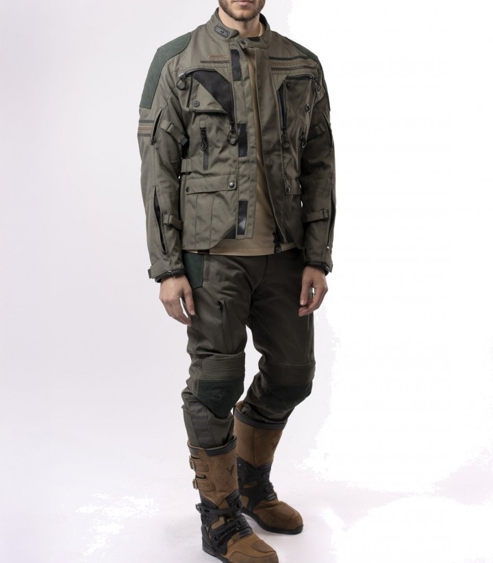 Chaqueta Moto Invierno Hombre By City Wild Verde