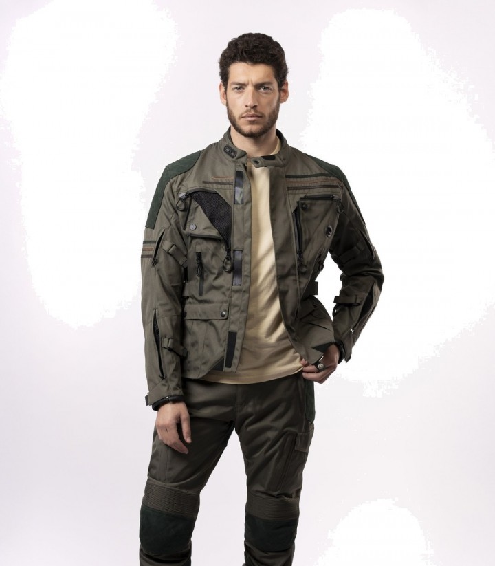 Chaqueta Moto Invierno Hombre By City Wild Verde