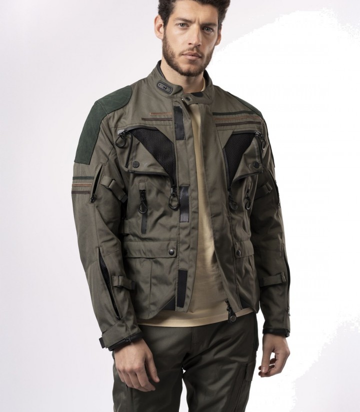 Chaqueta Moto Invierno Hombre By City Wild Verde
