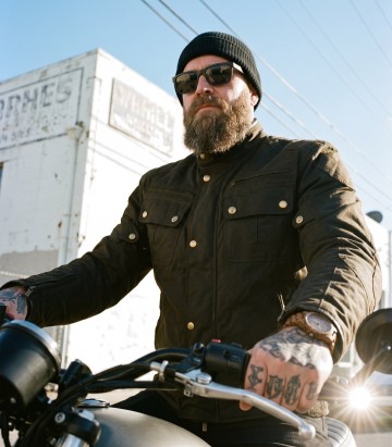 Chaqueta Moto Invierno Hombre By City London IV Verde