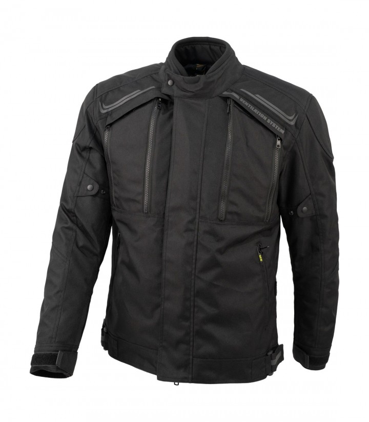 Chaqueta Moto Invierno Hombre By City Africa Short Negra
