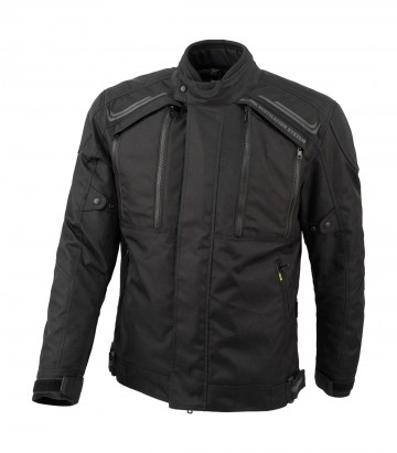 By City Africa Short Men's Winter Motorcycle Jacket in Black