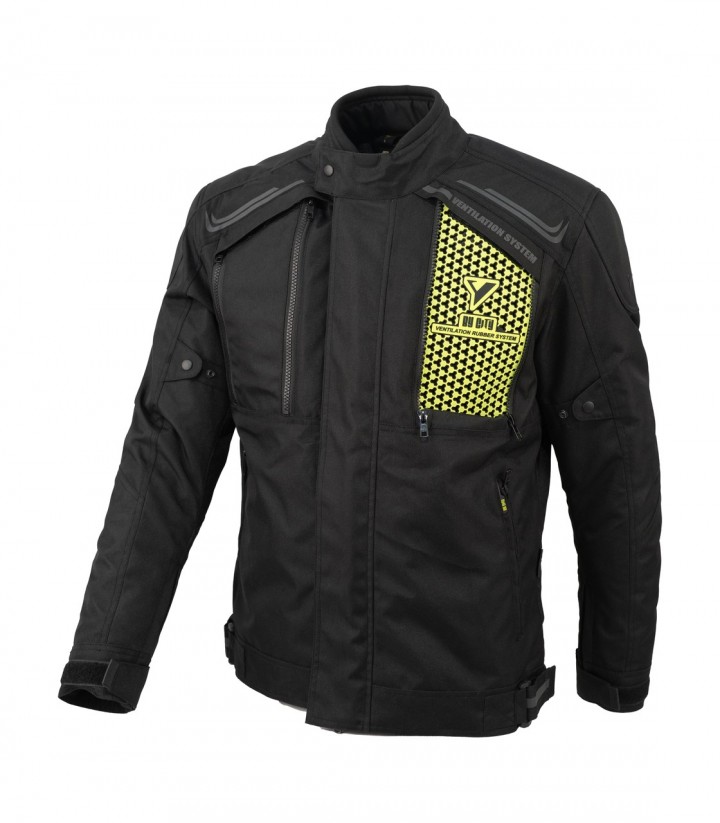 Chaqueta Moto Invierno Hombre By City Africa Short Negra