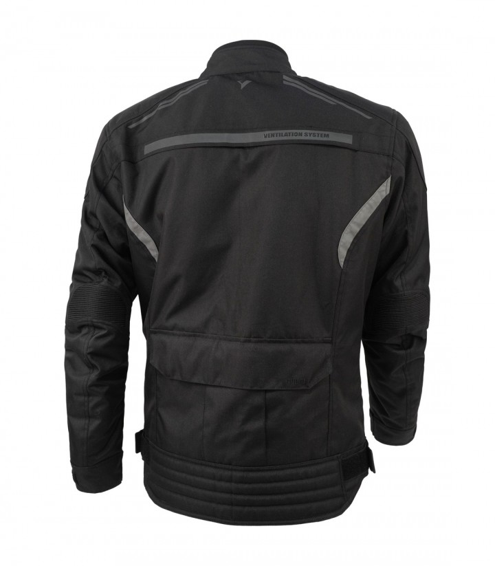 By City Africa Short Men's Winter Motorcycle Jacket in Black