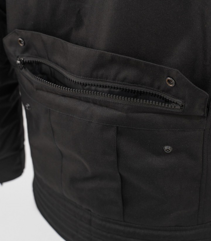 Chaqueta Moto Invierno Hombre By City Africa Short Negra