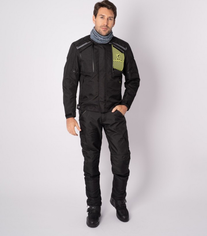 By City Africa Short Men's Winter Motorcycle Jacket in Black