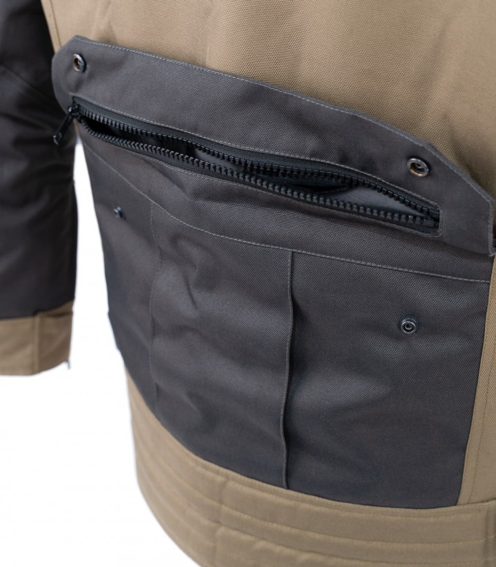 Chaqueta Moto Invierno Hombre By City Africa Short Beige