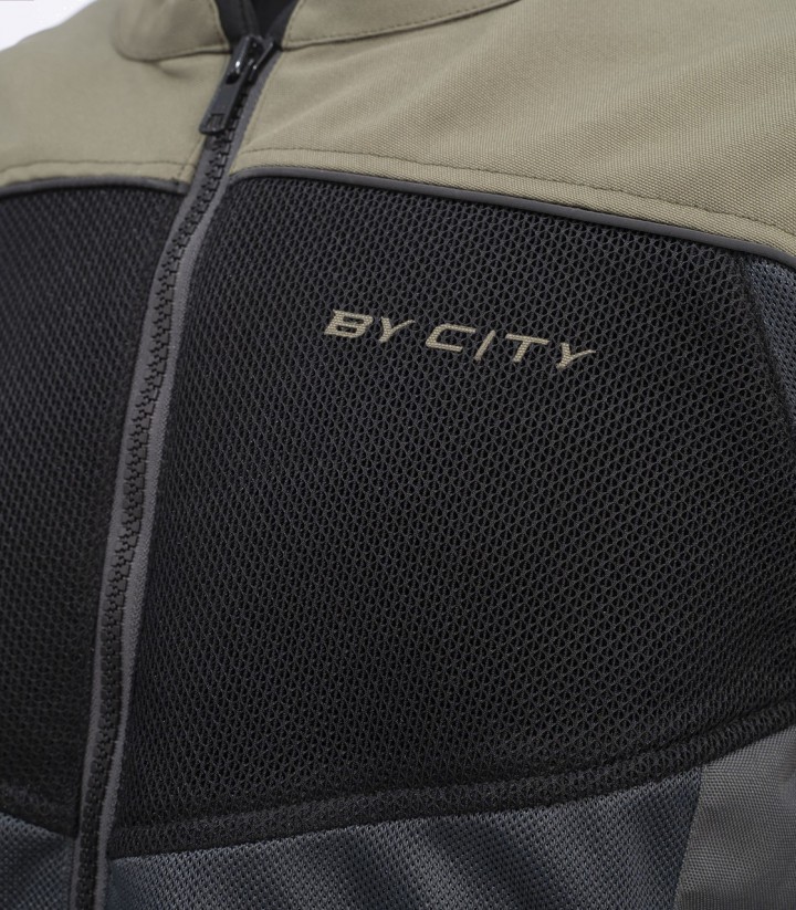 By City Luma Men's Summer Motorcycle Jacket in Green