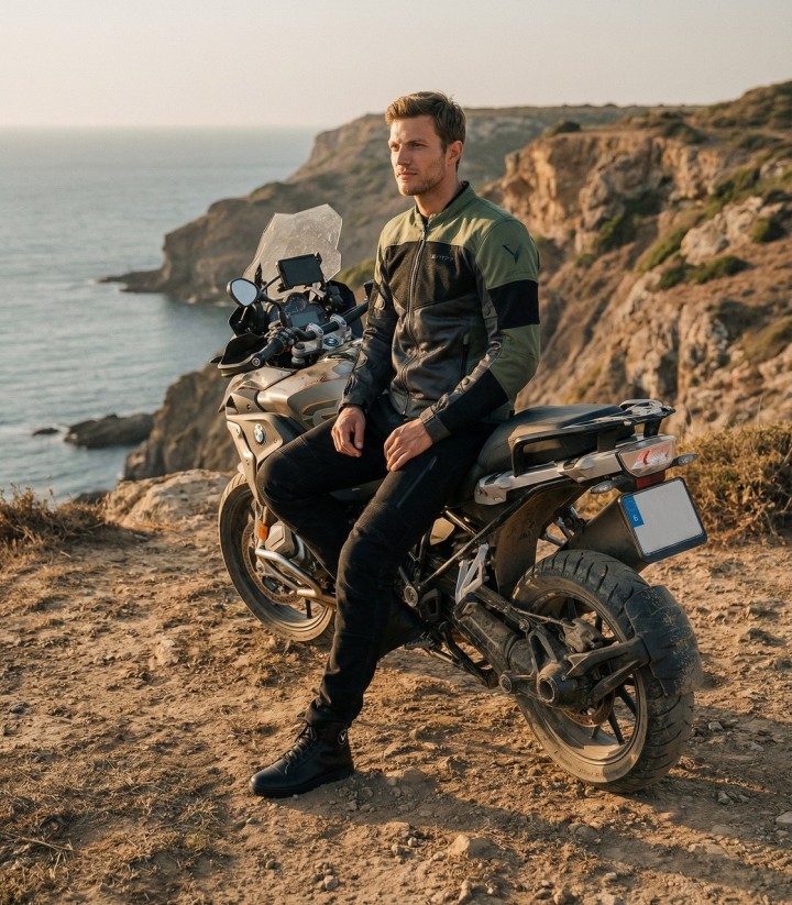 Chaqueta Moto Verano Hombre By City Luma Verde