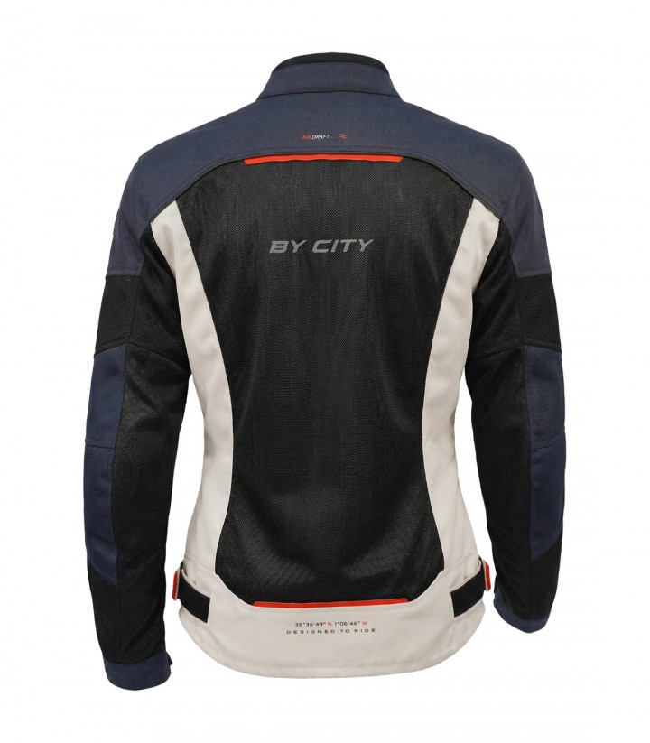 By City Luma Women's Summer Motorcycle Jacket in Blue