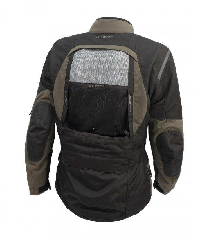 Chaqueta Moto Invierno Hombre By City K2 Verde Oscura