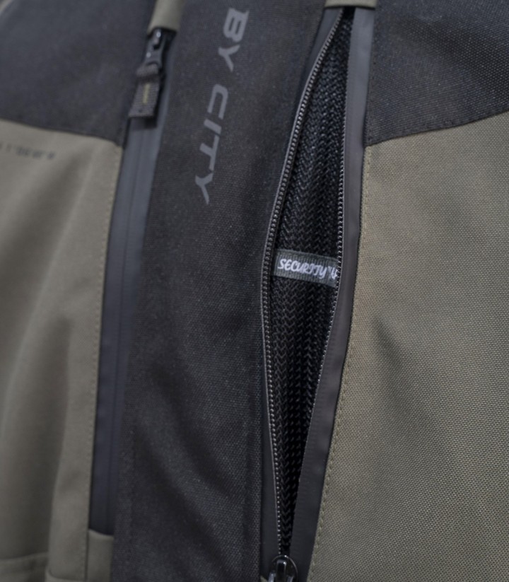 Chaqueta Moto Invierno Hombre By City K2 Verde Oscura