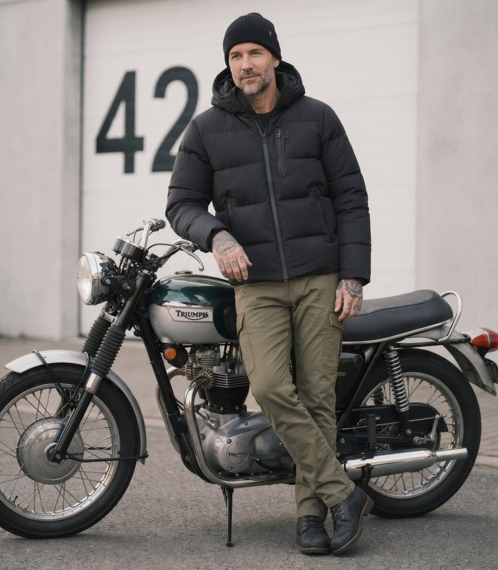 Chaqueta Moto Invierno Hombre By City Nordic Negra