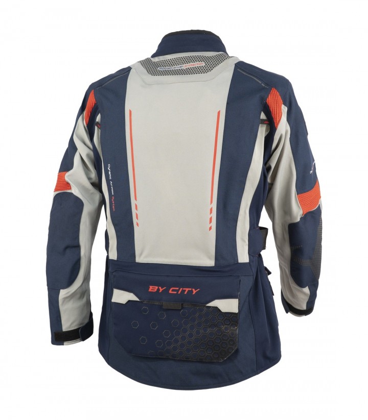 By City K2 ADV Men's Winter Motorcycle Jacket in Blue