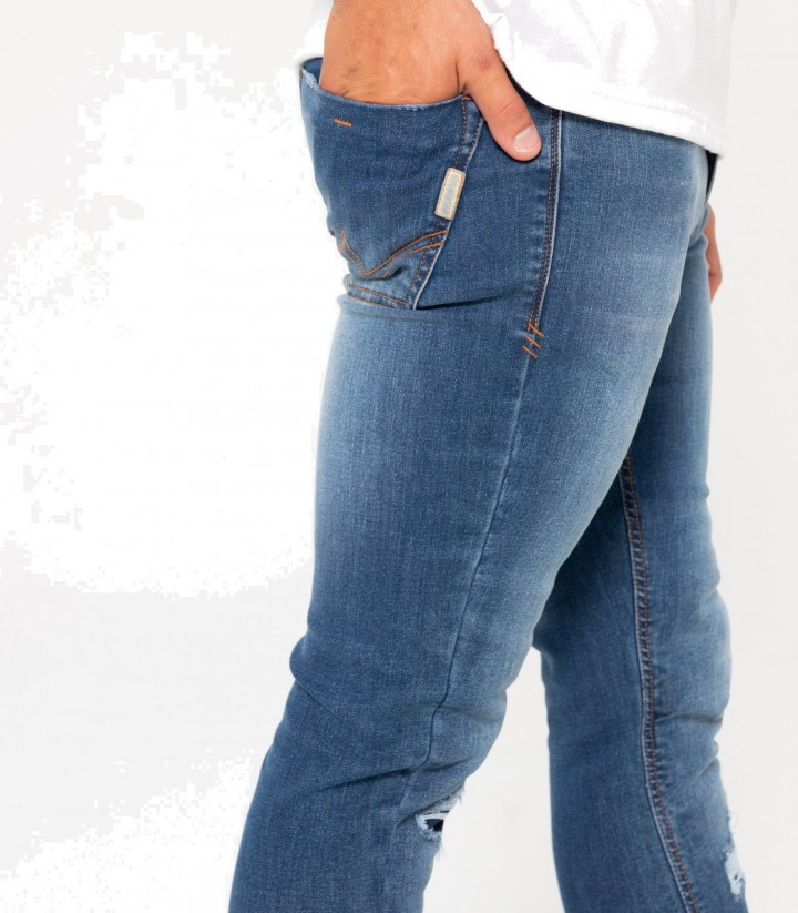 Pantalón Moto By City Soul Hombre en Azul