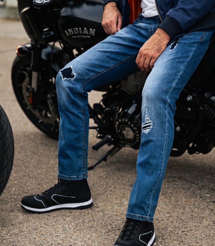 Pantalón Moto By City Soul Hombre en Azul