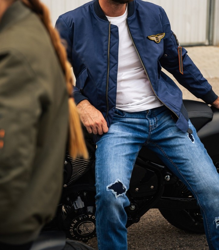 Pantalón Moto By City Soul Hombre en Azul