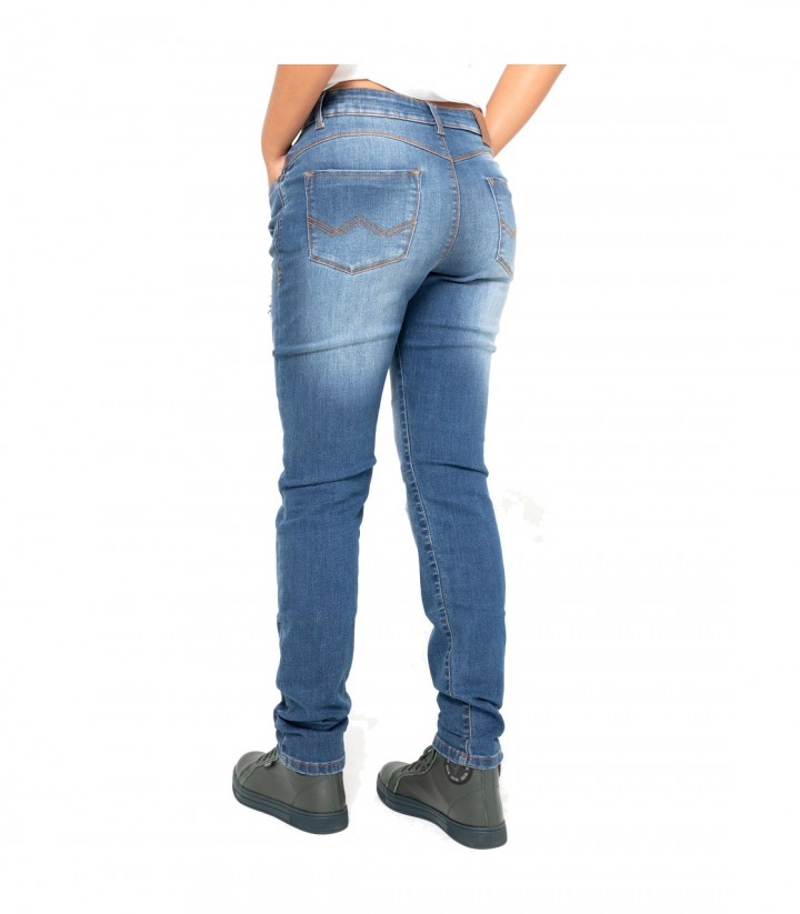 Pantalón Moto By City Soul Mujer en Azul