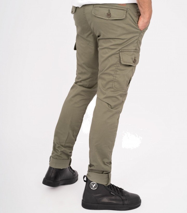 By City Army Men's Motorcycle Pants in Green