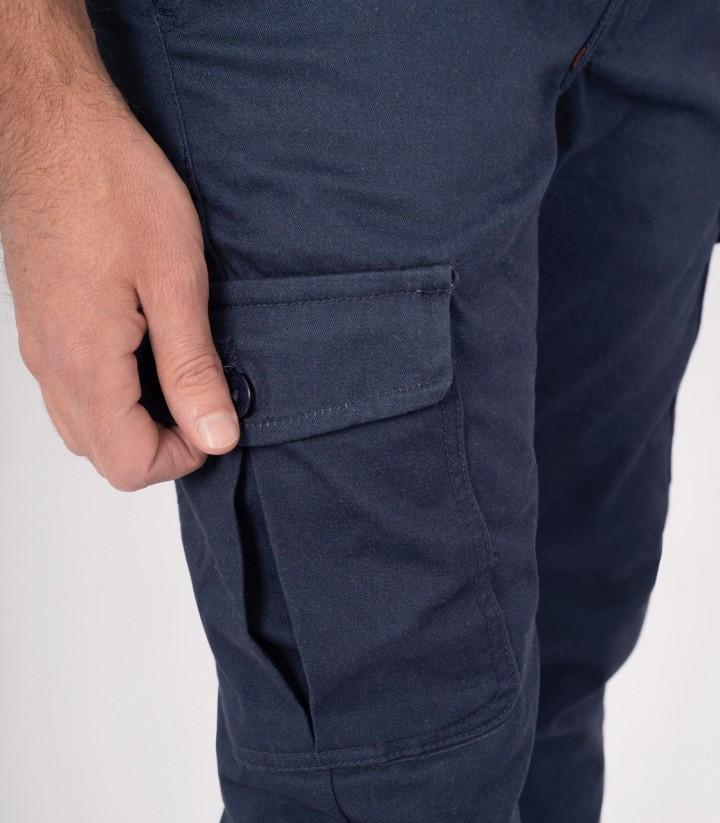 By City Army Men's Motorcycle Pants in Blue