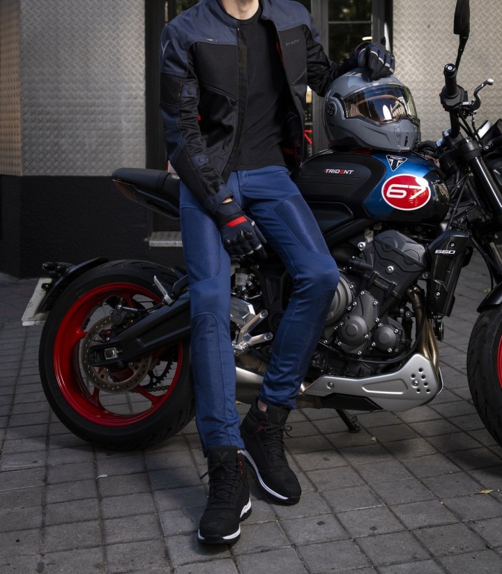 Pantalón Moto By City Breeze Hombre en Azul