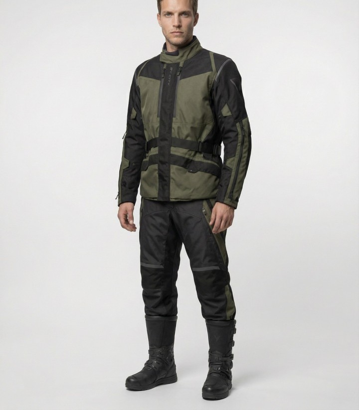 Pantalón Moto By City K2 Hombre en Verde Oscuro
