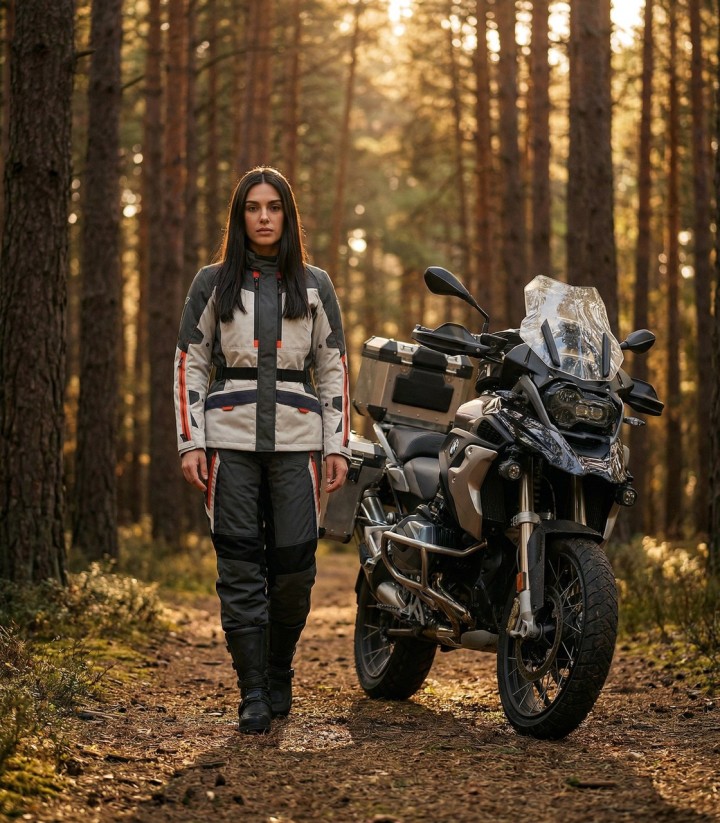 Pantalón Moto By City K2 Mujer en Gris