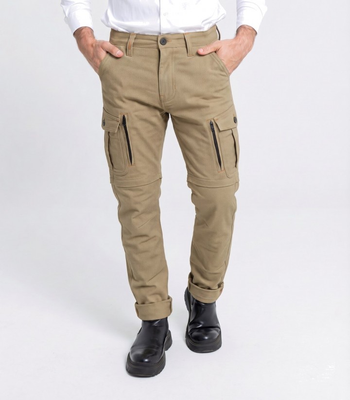 Pantalón Moto By City Air IV Hombre en Beige