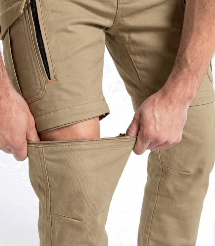 Pantalón Moto By City Air IV Hombre en Beige