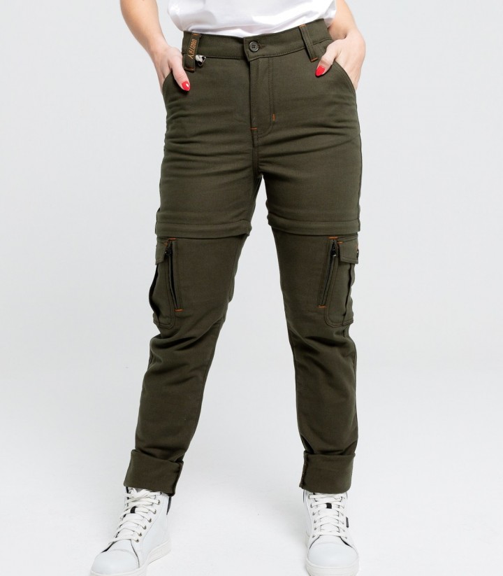 Pantalón Moto By City Air IV Mujer en Verde