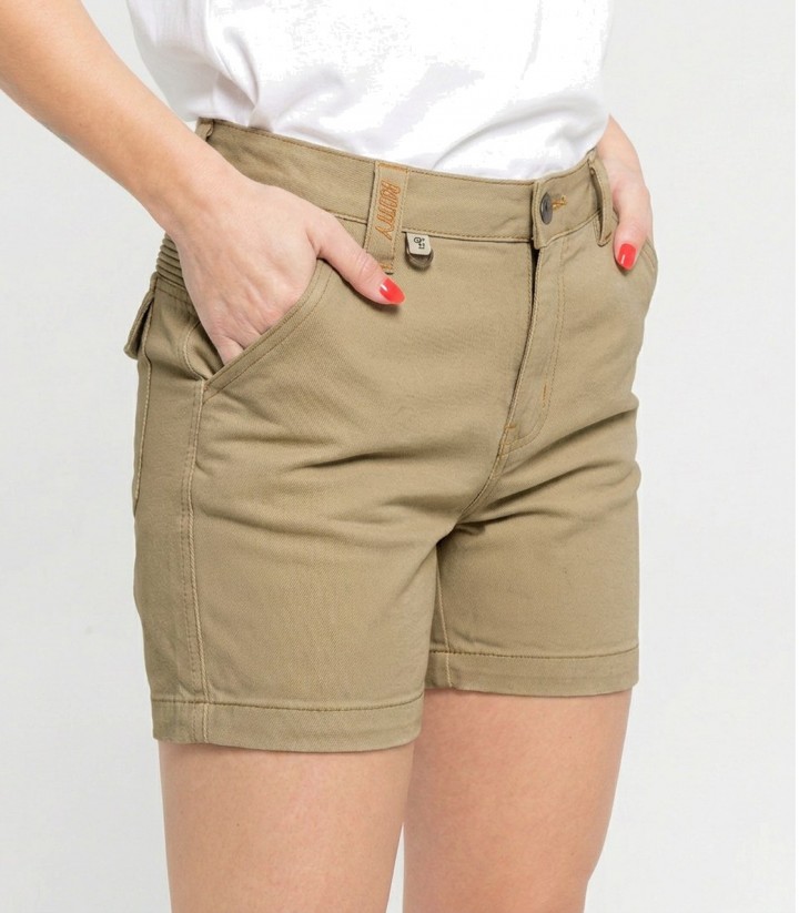 Pantalón Moto By City Air IV Mujer en Beige