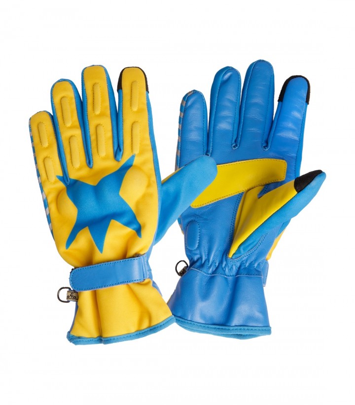 Guantes de Moto By City Agatha Ruiz de la Prada Vibra de Hombre Amarillos