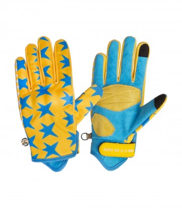 Guantes de Moto By City Agatha Ruiz de la Prada Glam de Hombre Amarillos
