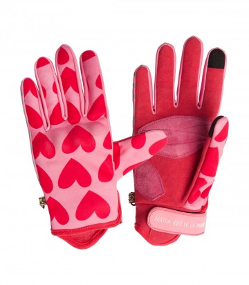 Guantes de Moto By City Agatha Ruiz de la Prada Glam de Mujer Rosas