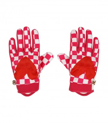 By City Agatha Ruiz de la Prada Moscow Glitter Motorcycle Gloves