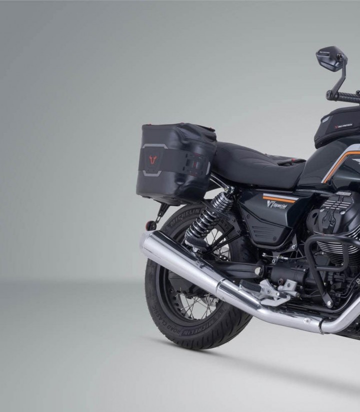Seitentaschen SW-MOTECH WP + V-LOC Träger 11/11 L several Moto Guzzi models BC.SYS.17.847.32000